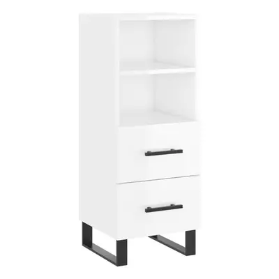 (high gloss white) vidaXL Sideboard Storage Cabinet Side Cabinet Cupboard White Engineered Wood