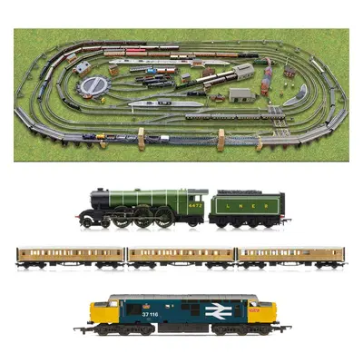 HORNBY Digital Train Set HL12 Layout - Multi Track with Trains & Turntable