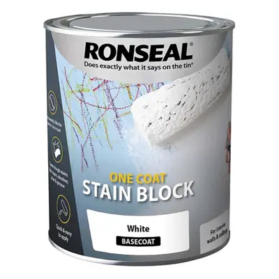 Ronseal One Coat Stain Block White 2.5L