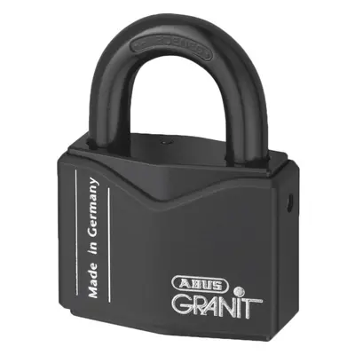 (37mm) Abus Series Granit `Plus` Mechanism Solid Steel Rekeyable Open Shackle Padlock