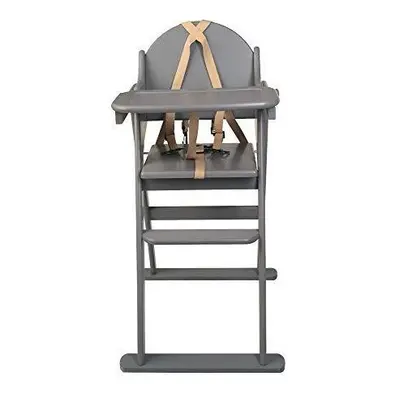 Safetots Deluxe Putaway Folding Wooden Child High Chair (Grey)