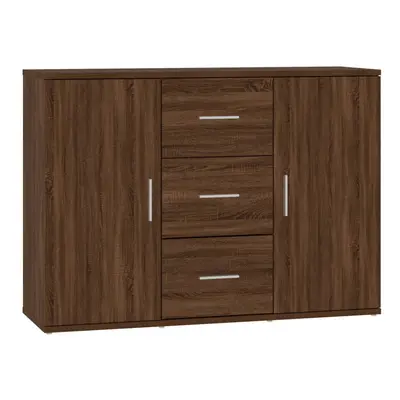 (brown oak) vidaXL Sideboard Storage Cabinet Cupboard Highboard Cabinet Engineered Wood