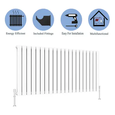 (White, 600*1428mm?double?) Flat Panel Column Radiator