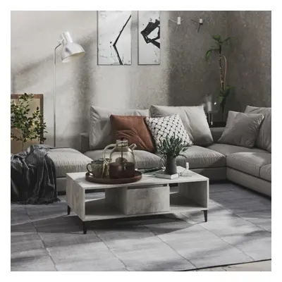 vidaXL Coffee Table Concrete Grey Chipboard Couch Accent Living Room Table