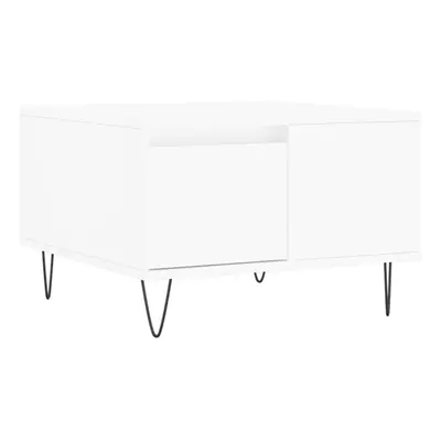 (white) vidaXL Coffee Table Side Table Sofa Couch Tea Table White Engineered Wood