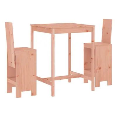 (natural douglas) vidaXL Garden Bar Set Outdoor Bar Table Set Bar Stool Piece Solid Wood Pine