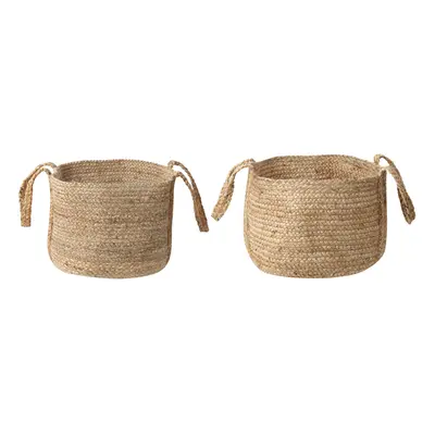 Set of Jute Baskets Natural KORNAK