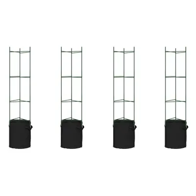 (with bag, cm/ pcs) vidaXL Tomato Cages Garden Climbing Plant Support Tomato Support Steel and P