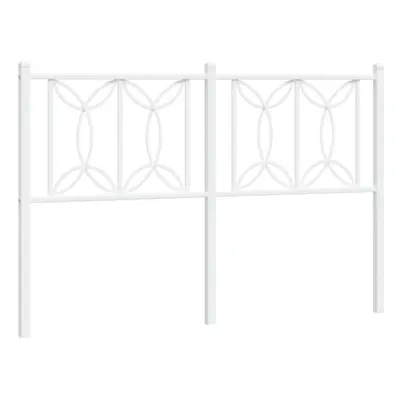 (white, cm) vidaXL Metal Headboard Bedroom Home Decor Bed Header Bed Headboard White cm