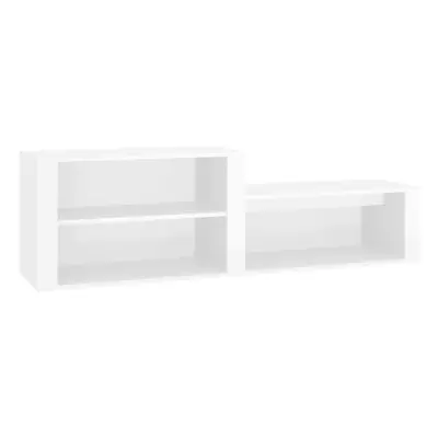 (High gloss white) vidaXL Shoe Cabinet Engineered Wood Home Shoe Storage Organiser Multi Colours