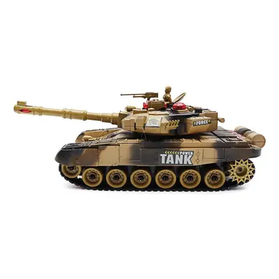 Plastic 2.4G 10CH RC Tank With Light Sound RC Car Toys