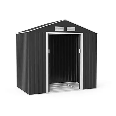 BillyOh Metal Garden Storage Shed x ft Outdoor Heavy Duty Apex Garden Shed with Foundation Kit, 