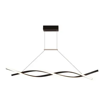 (Black, Stepless Dimming) AC220-240V 100cm Modern Pendant Light Chandeliers for Kitchen Bar Susp