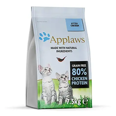 Applaws Complete Natural and Grain Free Dry Kitten Food, Chicken, 7.5 kg (Pack of 1)