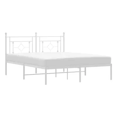 (with headboard, x cm) vidaXL Metal Bed Frame Home Bedroom Bed Base Mattress Foundation Bedstead