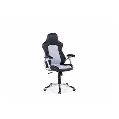 Office chair - Computer chair - Swivel - Synthetic leather - Black and Grey - EXPLORER