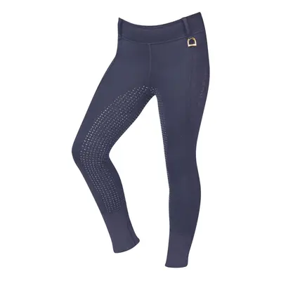 (22 in, Navy) Dublin Girls Cool It Everyday Horse Riding Tights