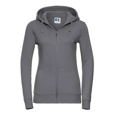 (XL, Convoy Grey) Russell Womens/Ladies Authentic Full Zip Hoodie