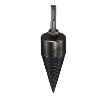 (Round) 45mm HSS Firewood Splitting Drill Bit Hard Wood Cone Splitter for Electric Hammer