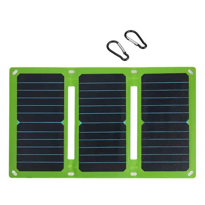 (38W) 38W/50W 5V/12V Foldable Solar Panel Charger ETFE Handbag Solar Power Bank Emergency Power 