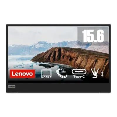 Lenovo L15 mobile monitor 15.6 inch FullHD IPS Panel With USB Type-C, Height Adjust Stand - Blac