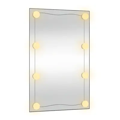 (50 x cm) vidaXL Wall Mirror Makeup Mirror Hanging Mirror Glass Rectangle Cosmetic Mirror