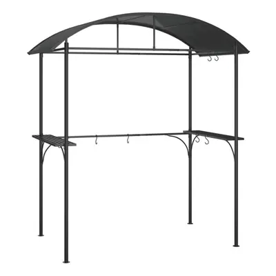 vidaXL BBQ Gazebo with Side Shelves Anthracite 220x115x230cm Steel BBQ Shelter