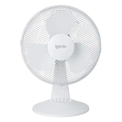 Igenix DF1210 Portable Fan, 12-Inch, W, White (Pack of 2)