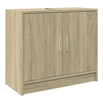 vidaXL Sink Cabinet Vanity Unit Storage Cupboard Sonoma Oak Engineered Wood