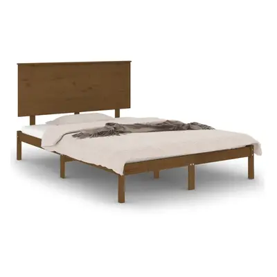 (honey brown, x cm) vidaXL Solid Wood Pine Bed Frame Wooden Bedstead Bed Base Multi Colours/Size