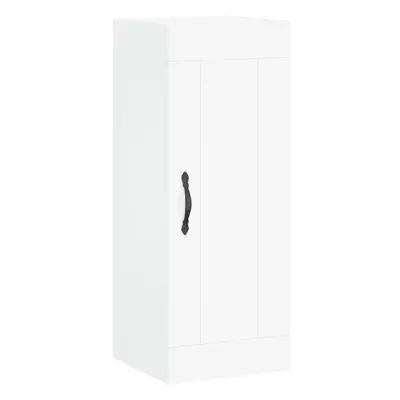 (white) vidaXL Wall Mounted Cabinet Bathroom Cabinet Cupboard White Engineered Wood