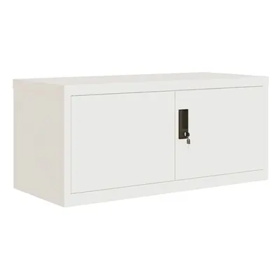 (white, x x cm) vidaXL Office Cabinet Steel Filing Storage File Cabinet Cupboard Under Desk