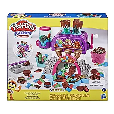 Kitchen Creations Candy Delight Playset for Kids Years and Up with Cans, Non-Toxic