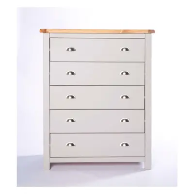 Chest of Drawers Drawer Light Grey Bedroom Furniture Storage Wood Unit