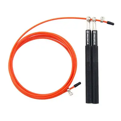 (Black) Speed Jump Skipping Rope Ultra speed Ball Bearing Steel Wire Boxing Gym Fitness Training