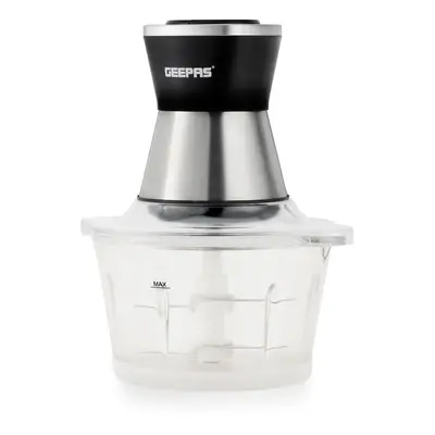 Geepas 500W Mini Food Processor | Chopper Meat Grinder, 2L Glass Jar