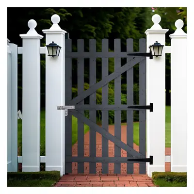 Garden Wood Fence Gate with Latch