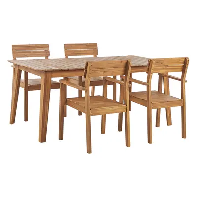 Dining Set for FORNELLI Acacia Wood 180x90x75 cm Light Wood