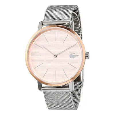 Lacoste Ladies Watch Moon Silver Stainless Steel Mesh Watch