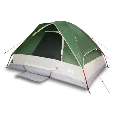 (Green, x x cm) vidaXL Family Tent Dome 6-Person Outdoor Lightweight Camping Tent Waterproof