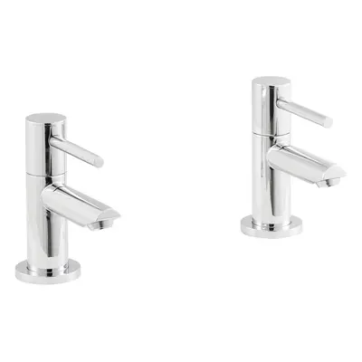 Round Lever Basin Taps - Chrome -Balterley