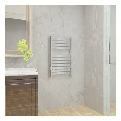 WarmeHaus Flat Panel Chrome Towel Radiator Bathroom Heated Towel Rail 800x500mm