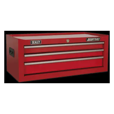 Mid-Box Drawer with Ball-Bearing Slides - Red