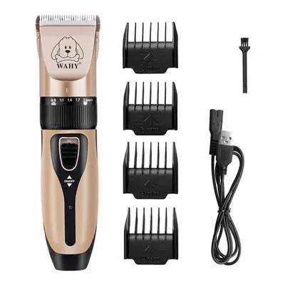 (Type A) Electrical Dog Hair Trimmer Low-noise Pet Hair Clipper Machine Rechargeable Grooming Cu