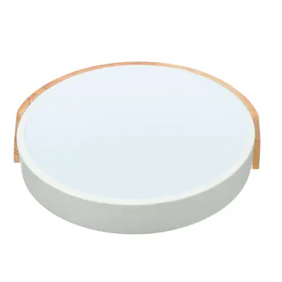 (White) 18W Ultra-thin Ceiling Light Colorful Round Acrylic LED Wood Room Ceiling Lamp