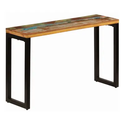 vidaXL Console Table Solid Reclaimed Wood and Steel Home Dressing Desk Stand