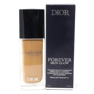 (4W Warm/Glow SPF 15) Dior Forever Skin Glow Hydrating Foundation 1.0oz/30ml New With Box