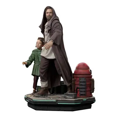 Star Was Obi-Wan & Young Leia DLX 1:10 Statue