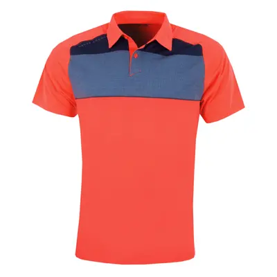 (M, Neon Coral) Under Armour Mens Threadborne Infinite 4-Way Stretch Polo Shirt