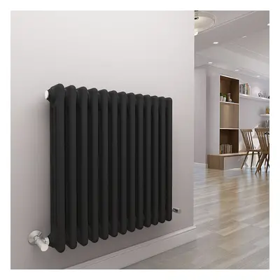 (300 x 605mm Triple, Anthracite) PlumbGalaxy Traditional-Style Cast Iron Radiator